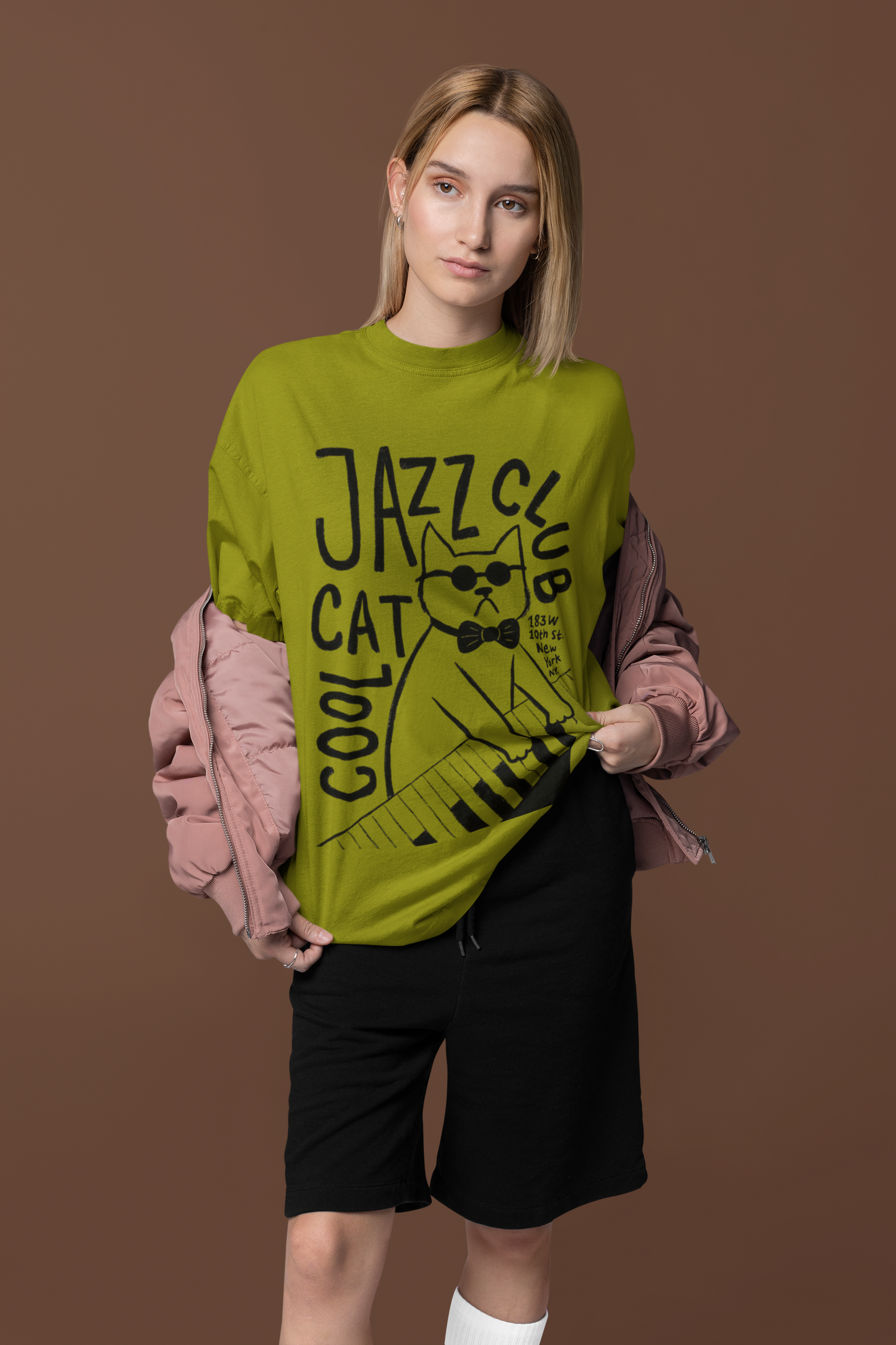 Jazz Cat Oversized Tshirt