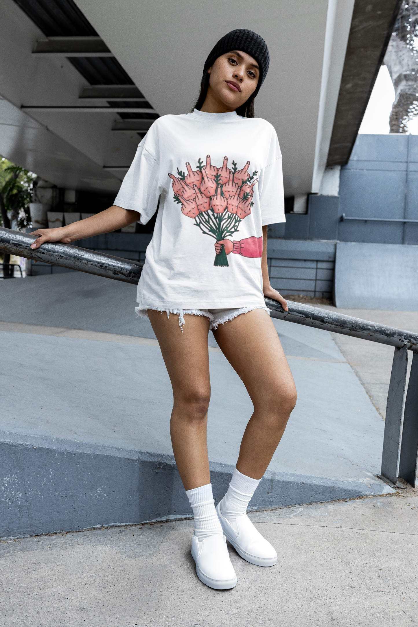 Finger Bouquet Oversized Tshirt