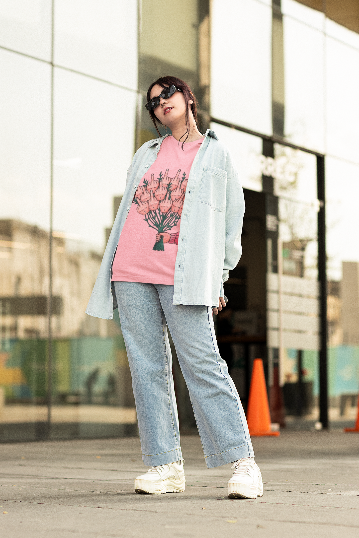 Finger Bouquet Oversized Tshirt