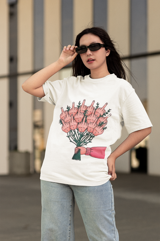 Finger Bouquet Oversized Tshirt