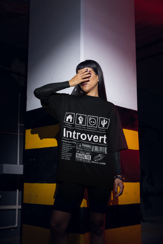 Introvert Tshirt - Multicolor