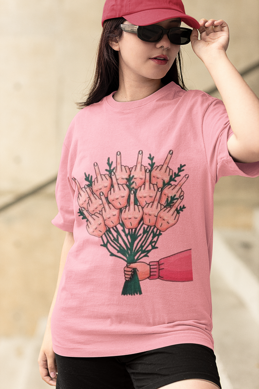 Finger Bouquet Oversized Tshirt